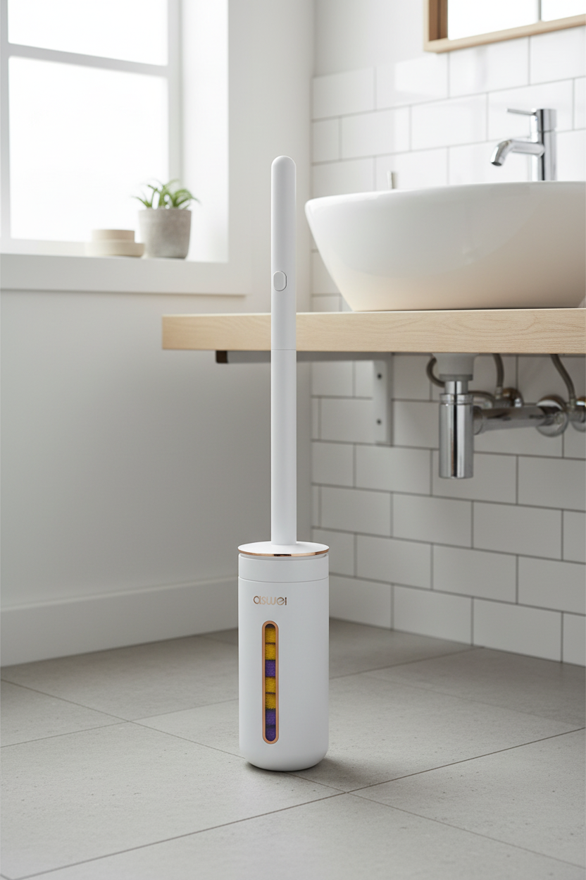 Disposable Toilet Brush Set